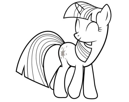 Раскраски my little Pony Искорка