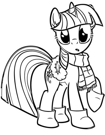 My little Pony Твайлайт раскраска