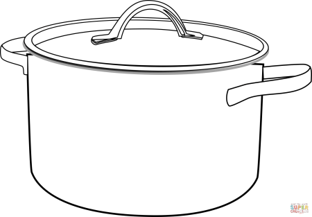 Трафарет кастрюли