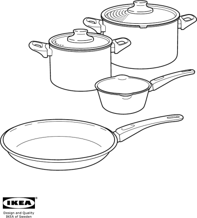 Кастрюля раскраска