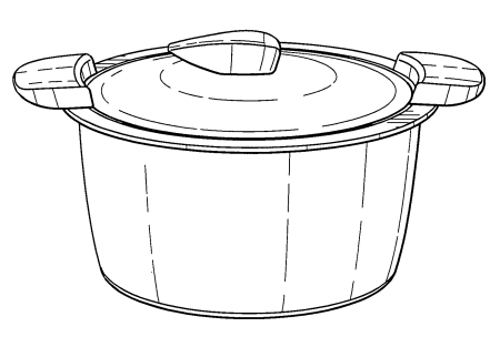 Раскраска кастрюлька для каши для детей