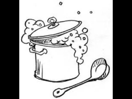 Кастрюля раскраска для малышей