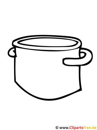 Кастрюля раскраска для детей