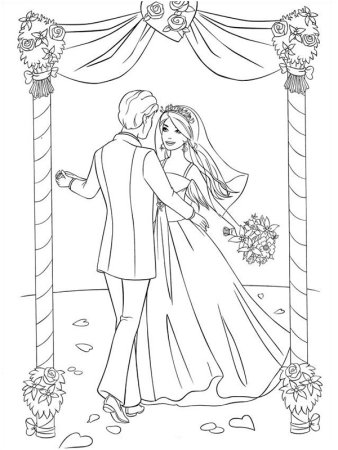 Свадебные раскраски