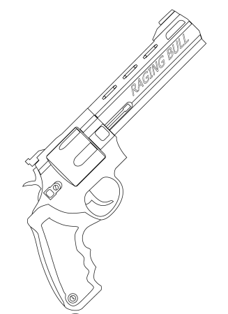 Чертёж пистолета Desert Eagle