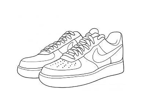 Кроссовки раскраска