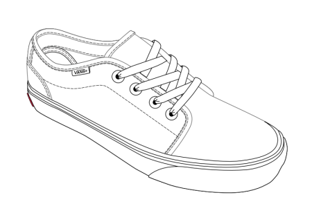 Кроссовки карандашом