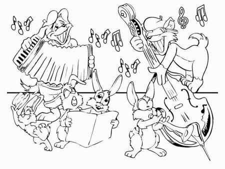 Раскраска музыкант