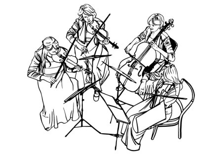 Оркестр раскраска