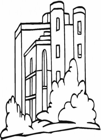 Раскраска архитектура для детей