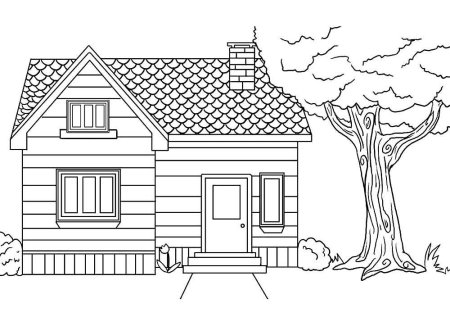 Кирпичный дом раскраска