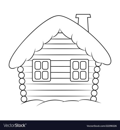 Дом раскраска