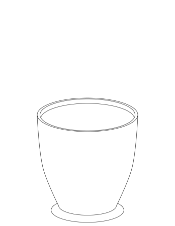 Горшочек раскраска