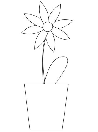 Горшочек раскраска