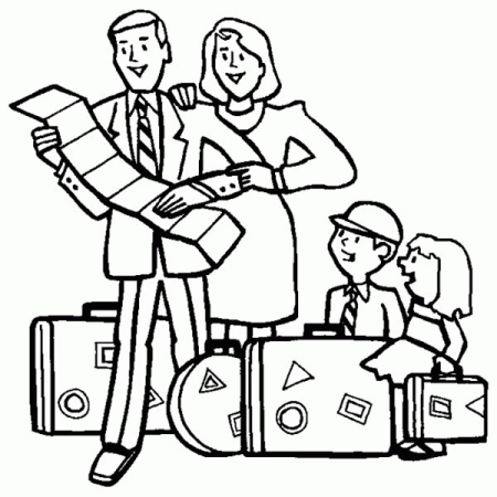 Путешествие раскраска для детей