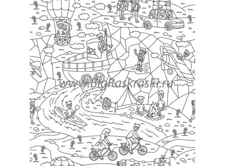 Раскраски путешествия по миру для детей