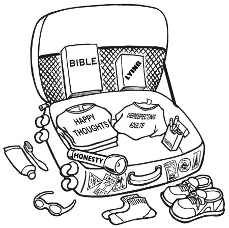 Стикеры чёрно белые путешествие