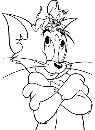 Раскраска для детей Disney Tom Jerry