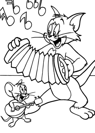 Tom and Jerry раскраска