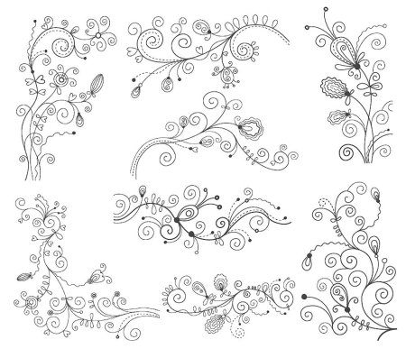 Завитушки для росписи