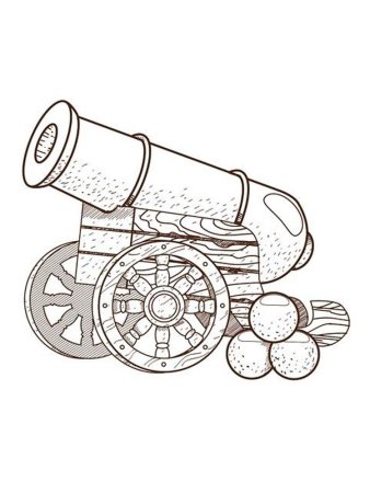 Артиллерист раскраска для детей