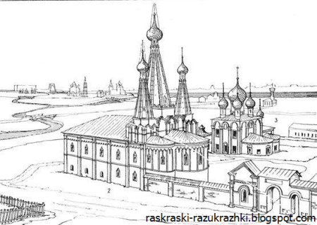 Успенский собор в Ростове эскиз храма