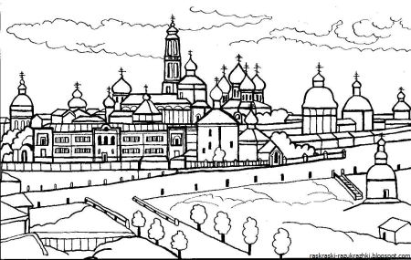 Раскраска казак и казачка для детей