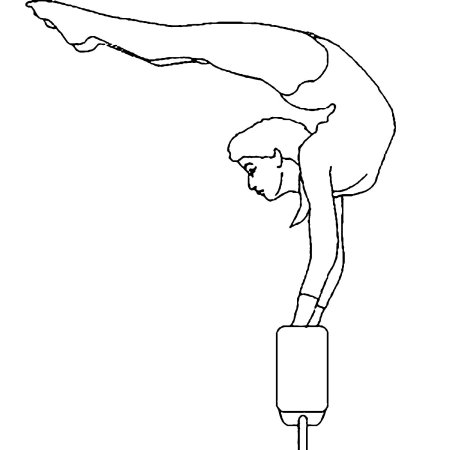 Рисунок гимнастки Дина Аверина