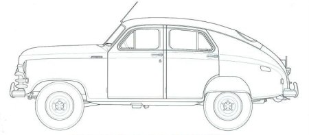 ГАЗ м20 спереди