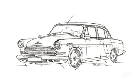 ГАЗ-31105 «Волга» разукраска