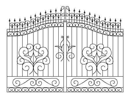 Ворота раскраска