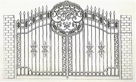 Нарисовать футбольные ворота сбоку