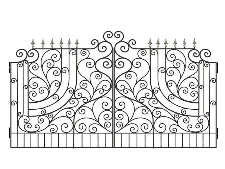 Деревянные ворота раскраска