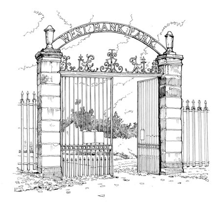 Ворота раскраска