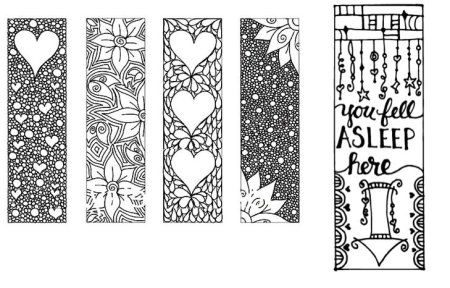 Закладки для книг распечатки