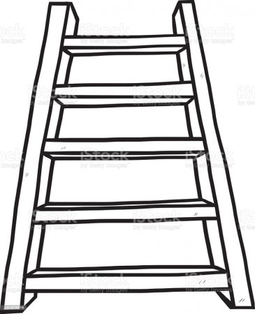 Рисунок лестница для раскрашивания для детей