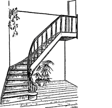 Лестница схематично