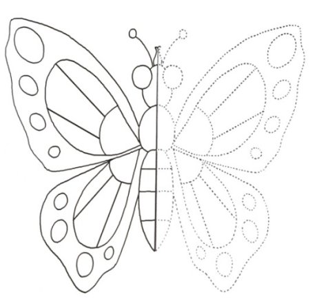 Рисование по точкам насекомые