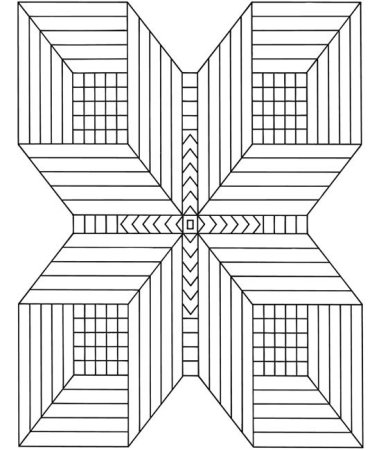 Симметричный геометрический орнамент