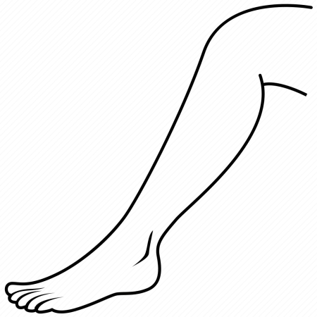 Нога раскраска для детей