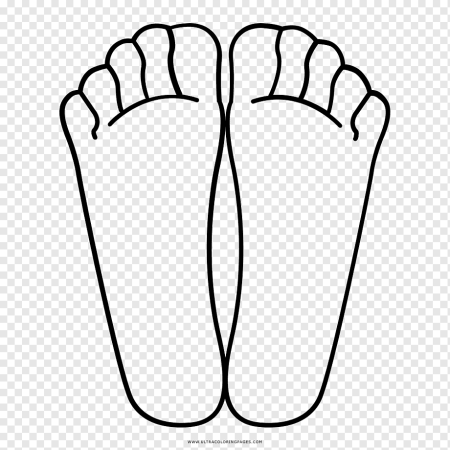 Раскраска следы человека для детей