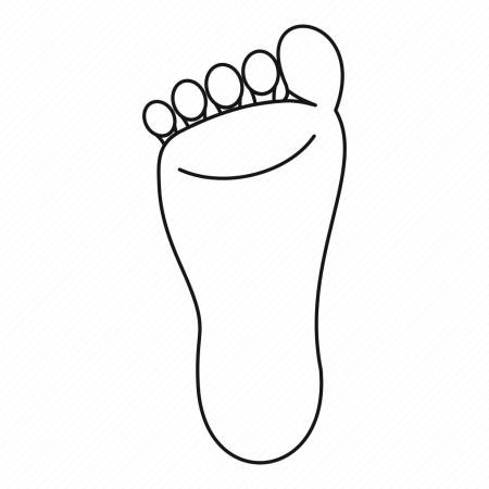 Детские стопы трафарет