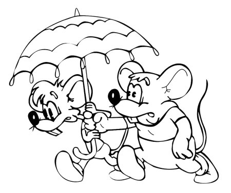 Раскраски из мультика том и Джерри