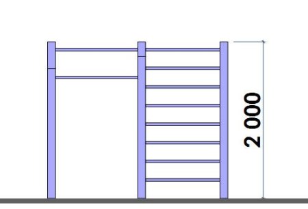 Шведская стенка рисунок для детей