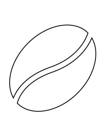 Кофейные зерна контур