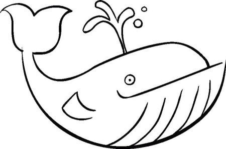 Раскраска. Кит