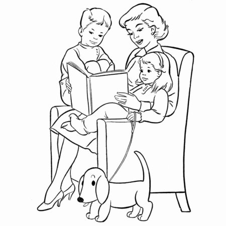 Расскраскако Дню матери