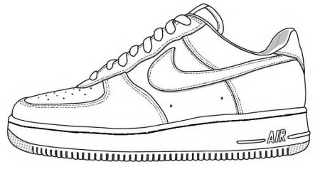 Nike Air Force 1 drawing