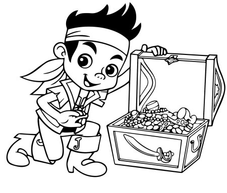 Карта сокровищ раскраска