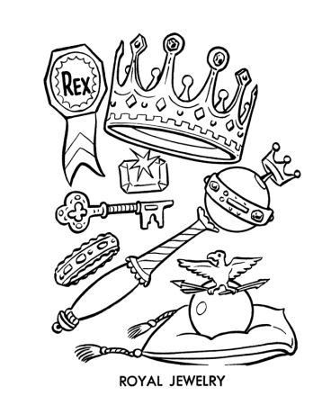 Сокровища раскраска для детей